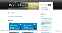 Desktop Screenshot of miguelgmacho.wordpress.com