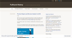 Desktop Screenshot of fullhursthistory.wordpress.com