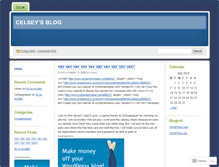 Tablet Screenshot of celsey.wordpress.com