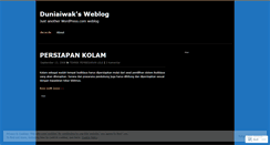 Desktop Screenshot of duniaiwak.wordpress.com