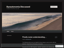 Tablet Screenshot of dysautonomiablog.wordpress.com