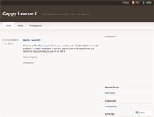 Tablet Screenshot of catherineleonard.wordpress.com