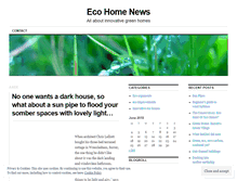 Tablet Screenshot of ecohomenews.wordpress.com