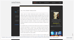 Desktop Screenshot of leticiatraduce.wordpress.com