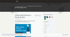 Desktop Screenshot of gladandgreasy.wordpress.com