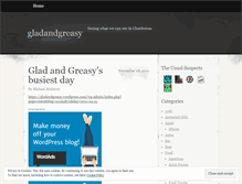 Tablet Screenshot of gladandgreasy.wordpress.com