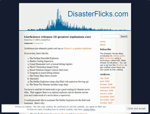 Tablet Screenshot of disasterflicks.wordpress.com