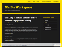 Tablet Screenshot of mrbhss.wordpress.com