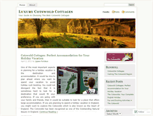 Tablet Screenshot of luxurycotswoldcottages.wordpress.com