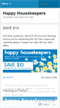 Mobile Screenshot of happyhousekeepers.wordpress.com