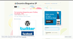 Desktop Screenshot of encontroblogueirossp.wordpress.com