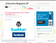 Tablet Screenshot of encontroblogueirossp.wordpress.com