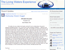 Tablet Screenshot of 40daysofprayerwithlivingwaters.wordpress.com