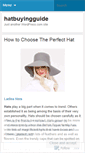 Mobile Screenshot of hatbuyingguide.wordpress.com