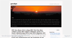 Desktop Screenshot of gurukpo.wordpress.com
