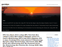Tablet Screenshot of gurukpo.wordpress.com