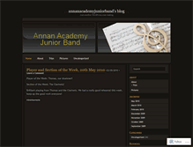 Tablet Screenshot of annanacademyjuniorband.wordpress.com