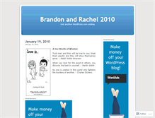 Tablet Screenshot of brandonandrachel2010.wordpress.com