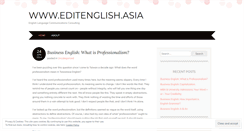 Desktop Screenshot of englishlanguagecommunicationsconsulting.wordpress.com