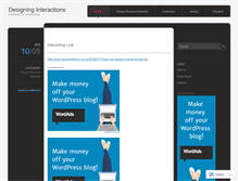 Tablet Screenshot of designinteractions.wordpress.com