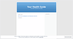 Desktop Screenshot of healthguideanthonyn.wordpress.com