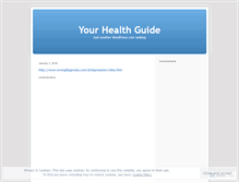 Tablet Screenshot of healthguideanthonyn.wordpress.com