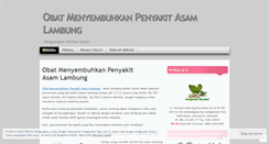 Desktop Screenshot of menyembuhkanasamlambung.wordpress.com