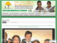 Tablet Screenshot of educaserrinha.wordpress.com