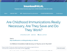 Tablet Screenshot of imunisasihalal.wordpress.com
