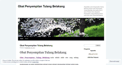 Desktop Screenshot of obatpenyempitantulangbelakang2.wordpress.com