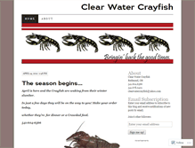 Tablet Screenshot of clearwatercrayfish.wordpress.com