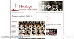 Desktop Screenshot of heritagestudent.wordpress.com