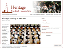 Tablet Screenshot of heritagestudent.wordpress.com