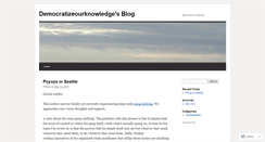 Desktop Screenshot of democratizeourknowledge.wordpress.com