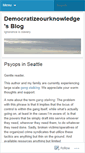 Mobile Screenshot of democratizeourknowledge.wordpress.com