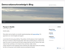 Tablet Screenshot of democratizeourknowledge.wordpress.com