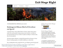 Tablet Screenshot of exitstageright.wordpress.com