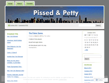 Tablet Screenshot of pissedandpetty.wordpress.com