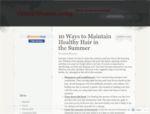 Tablet Screenshot of naturalblossomliving.wordpress.com