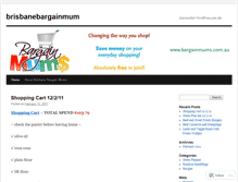 Tablet Screenshot of brisbanebargainmum.wordpress.com