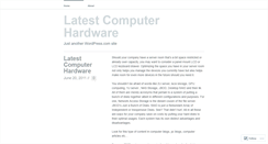 Desktop Screenshot of computerhardware66.wordpress.com