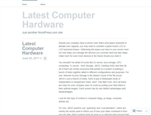 Tablet Screenshot of computerhardware66.wordpress.com