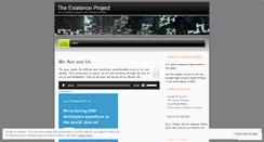 Desktop Screenshot of existenceproject.wordpress.com