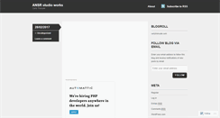 Desktop Screenshot of ansrstudioworks.wordpress.com