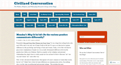 Desktop Screenshot of civilizedconversation.wordpress.com