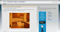 Desktop Screenshot of dcstayorgo.wordpress.com