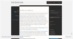 Desktop Screenshot of erickflopes.wordpress.com