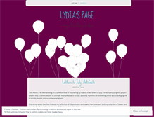 Tablet Screenshot of lydiapage.wordpress.com