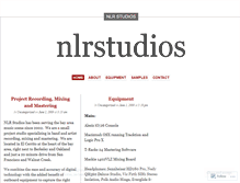 Tablet Screenshot of nlrstudios.wordpress.com