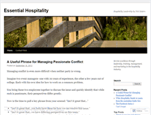 Tablet Screenshot of hospitalityleadership.wordpress.com
